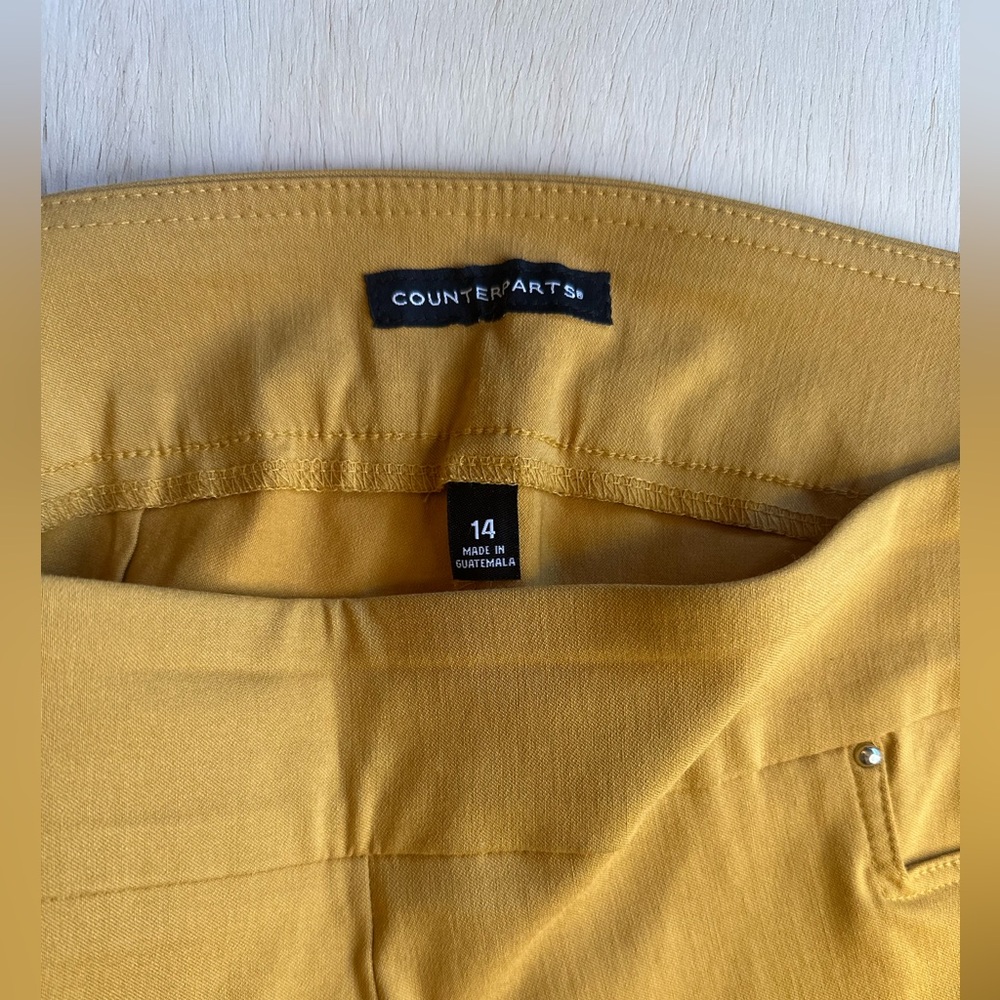 Counterparts Women's Mustard Straight Leg Pants - Picture 2 of 4